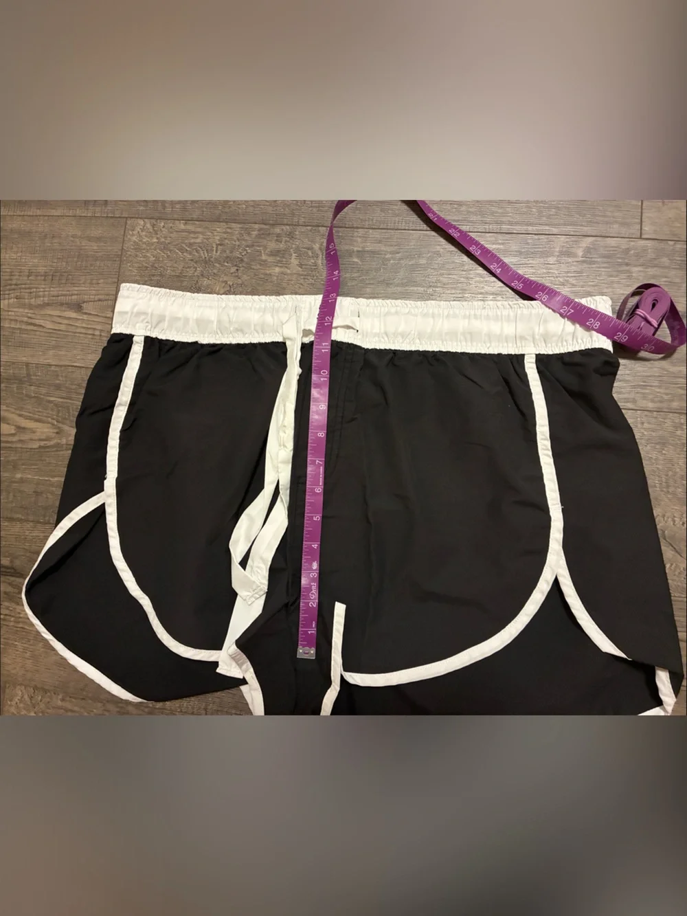 Free People Right Hook Boxer Shorts - Size: XL - Color: Black w/White Trim EUC